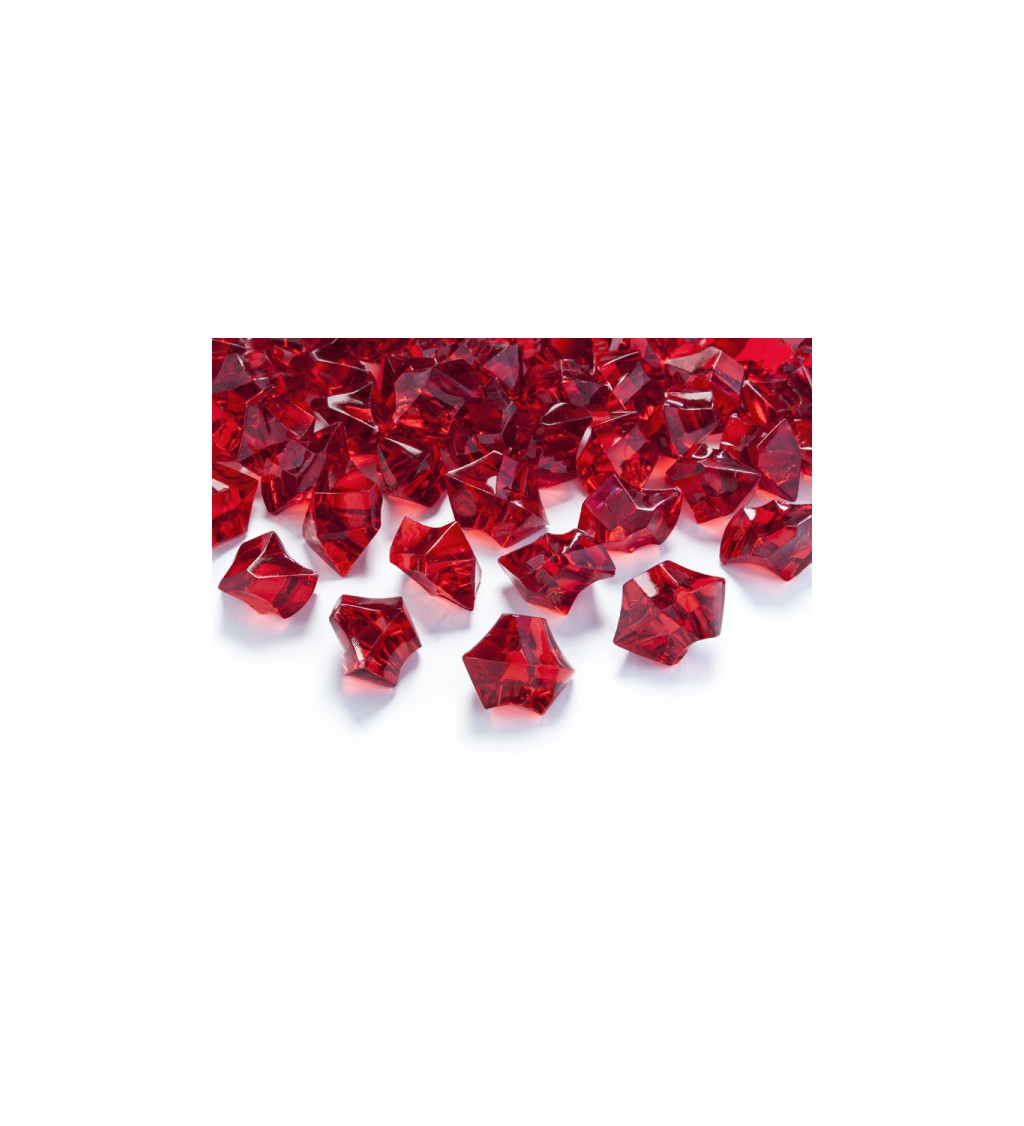 Krystalky ICE - Tmavě červené
