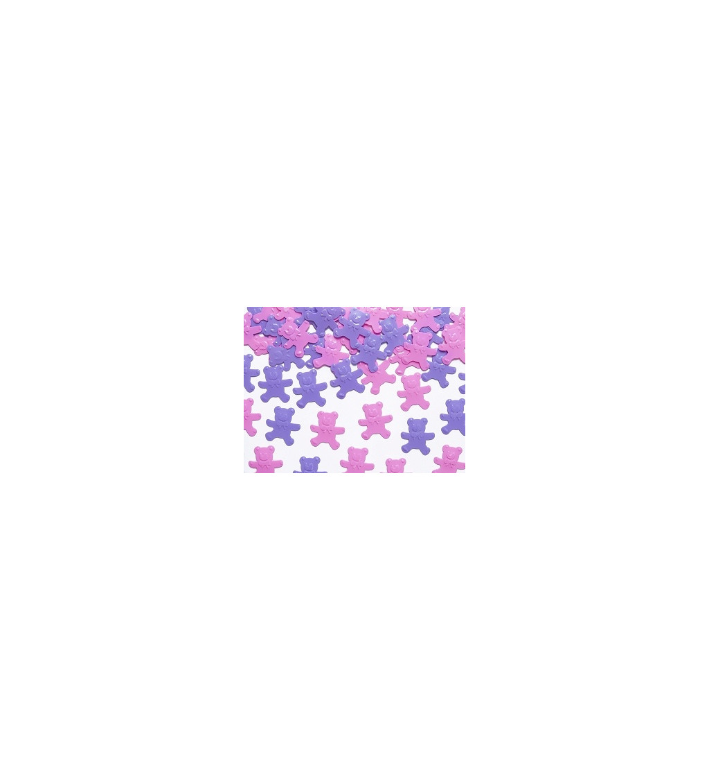 Konfety medvídci - růžoví a fialoví