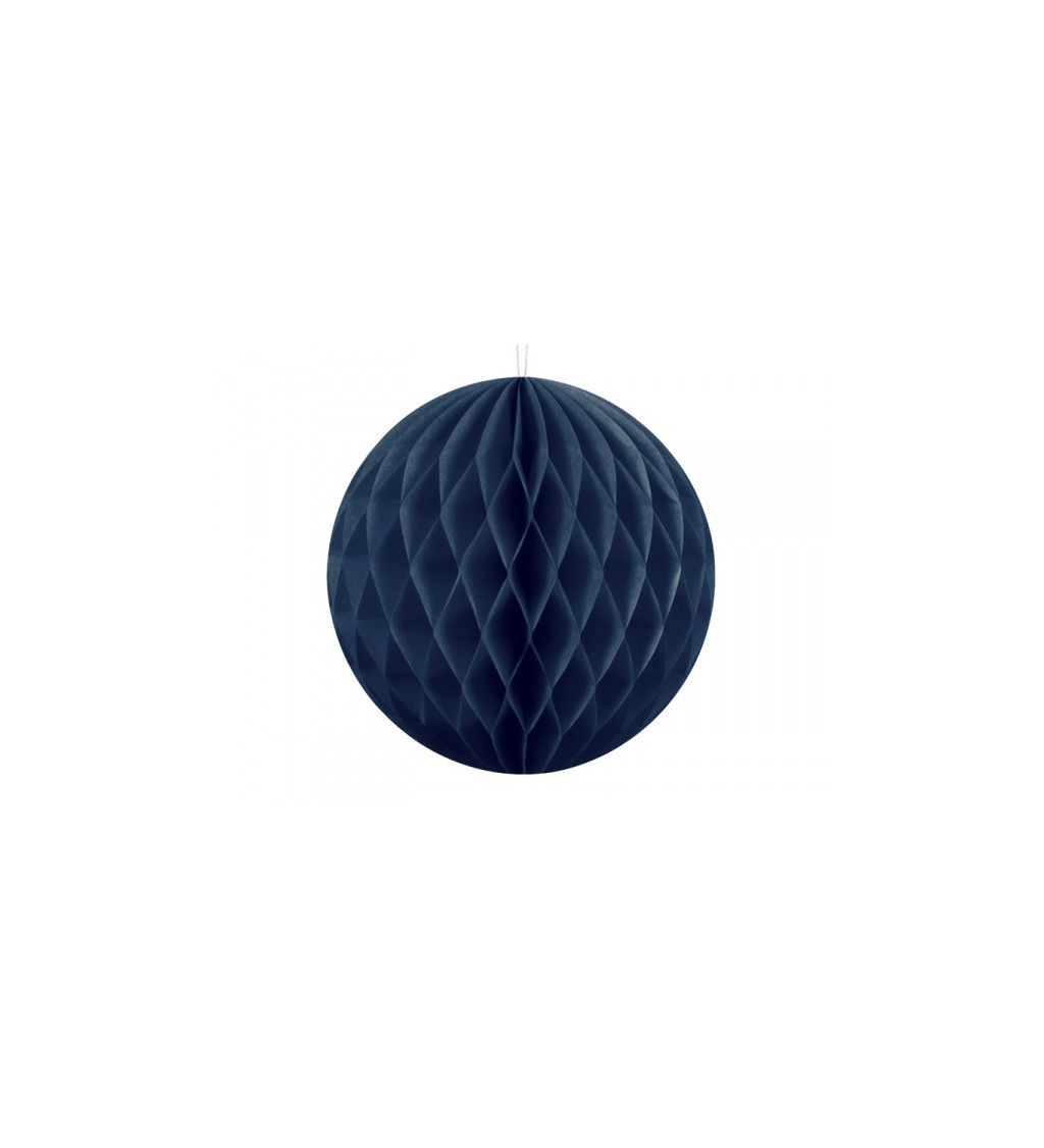 Papírová koule - tmavě modrá, 20 cm