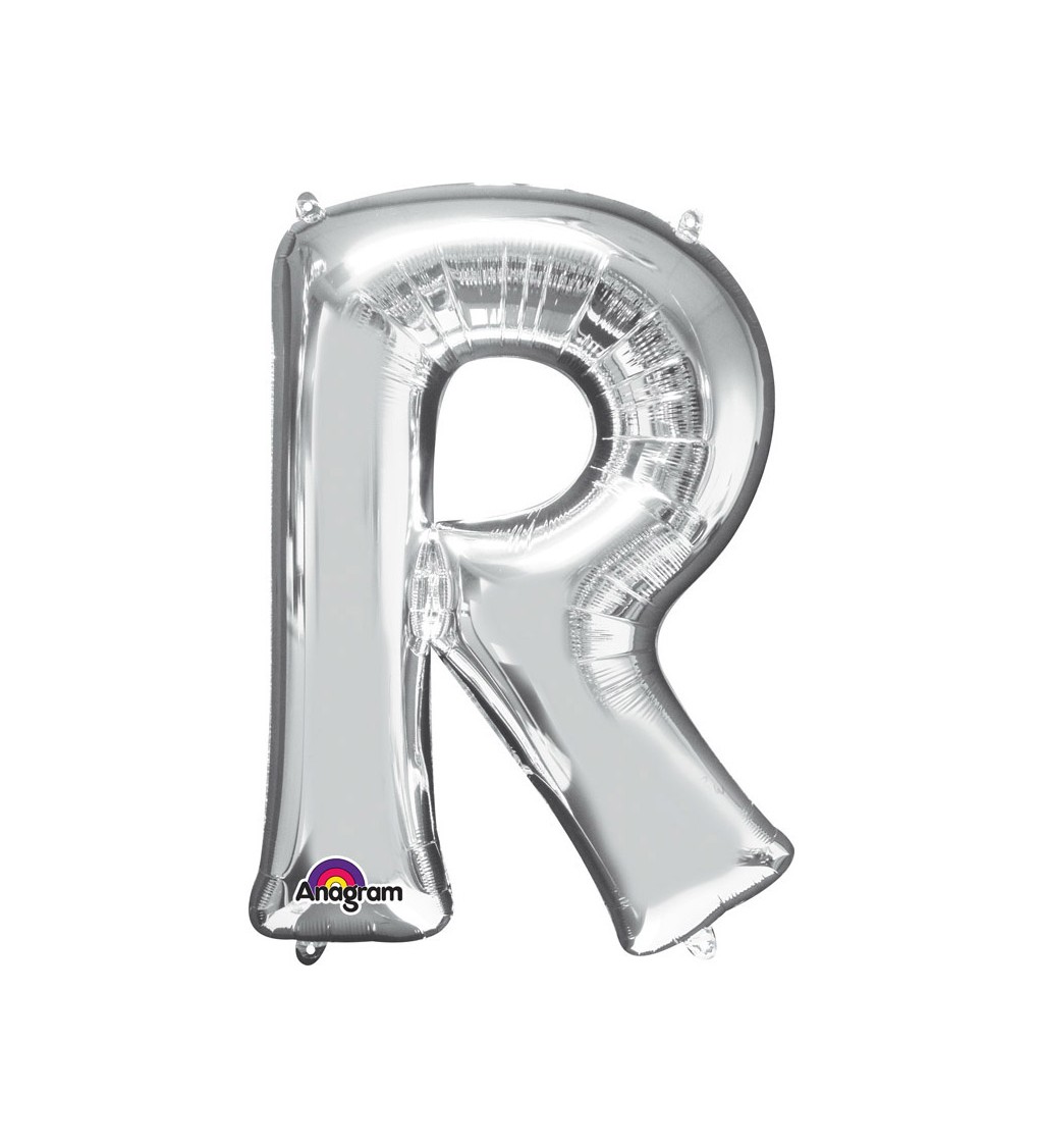 Nafukovací fóliový balónek stříbrný - R