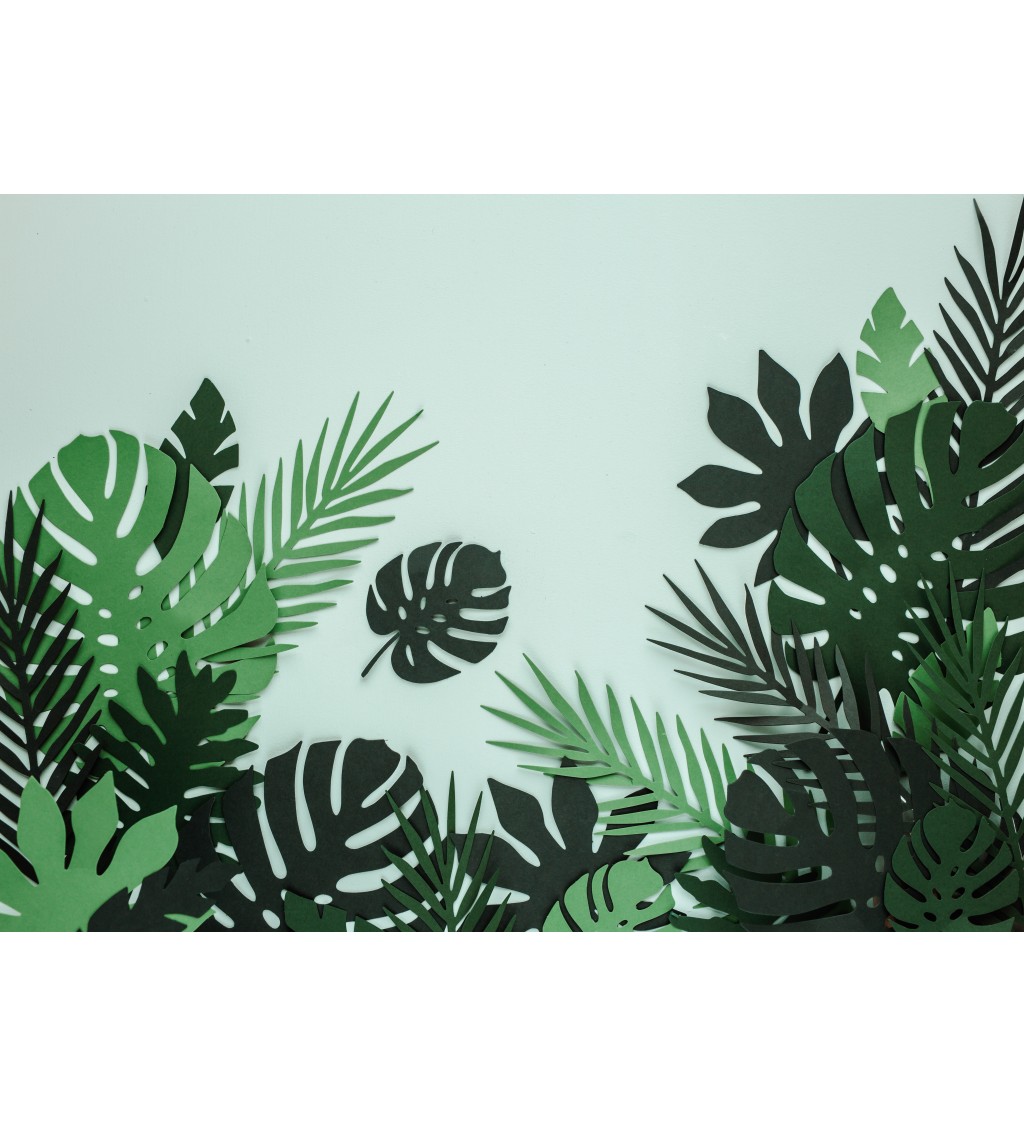Papírové dekorace - Tropické listy
