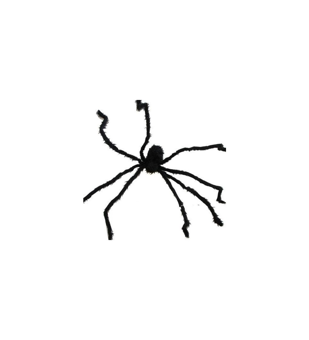 Dekorace obří pavouk - černý