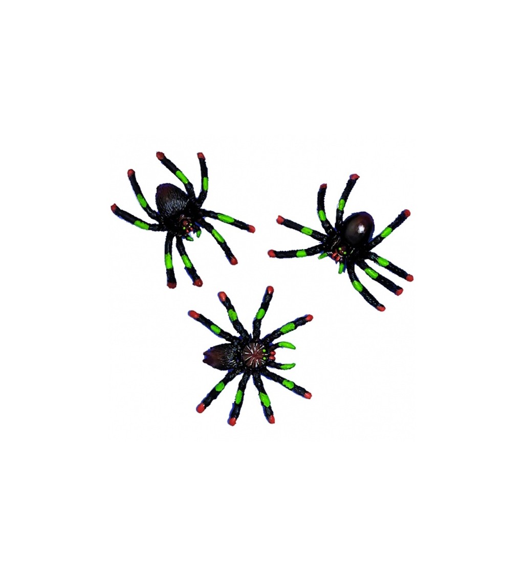 Dekorace pavouci - 8 ks