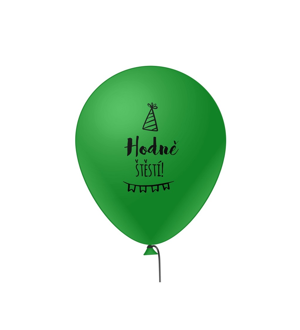 Balónek s potiskem - Hodně štěstí - 6 ks