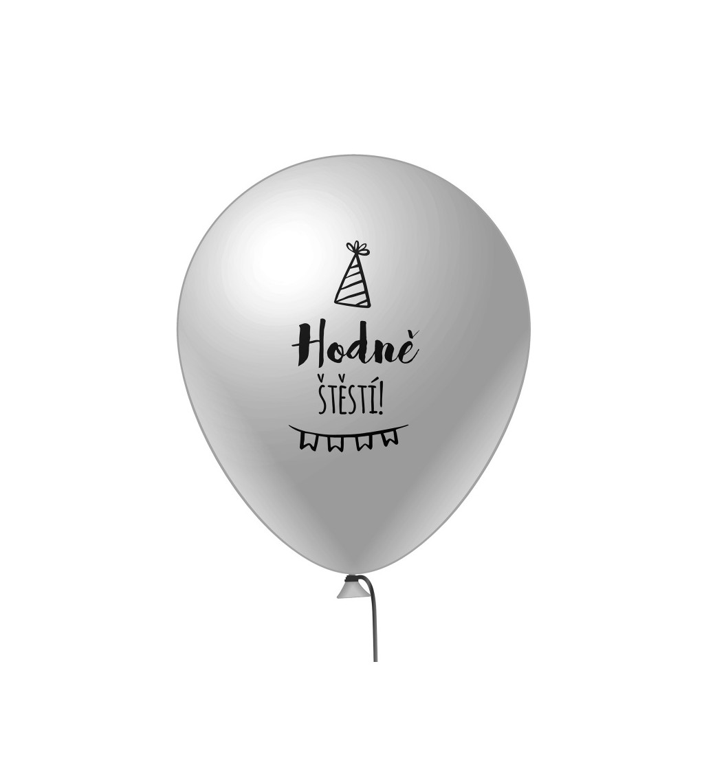 Balónek s potiskem - Hodně štěstí - 6 ks