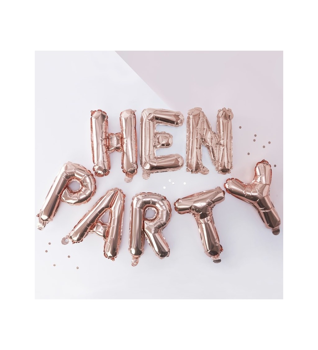 Balónkový nápis - Hen Party