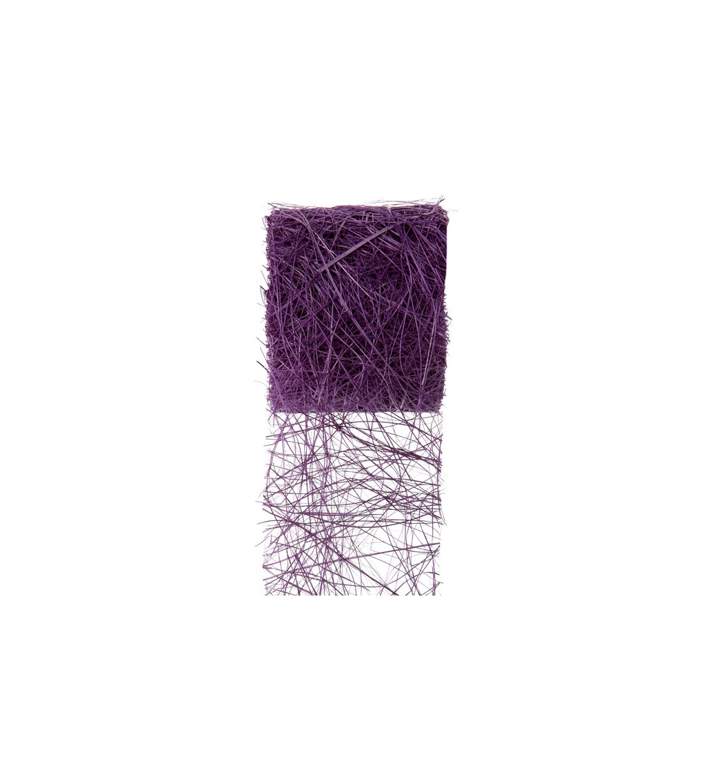 Dekorativní stuha - dřevitá vlna - fialová