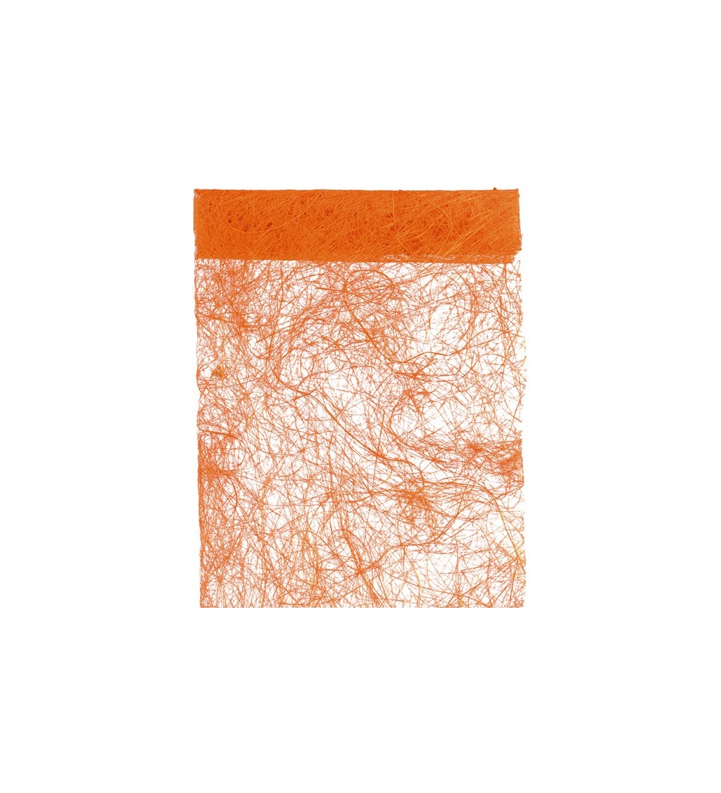 Dekorace - dřevitá vlna - oranžová