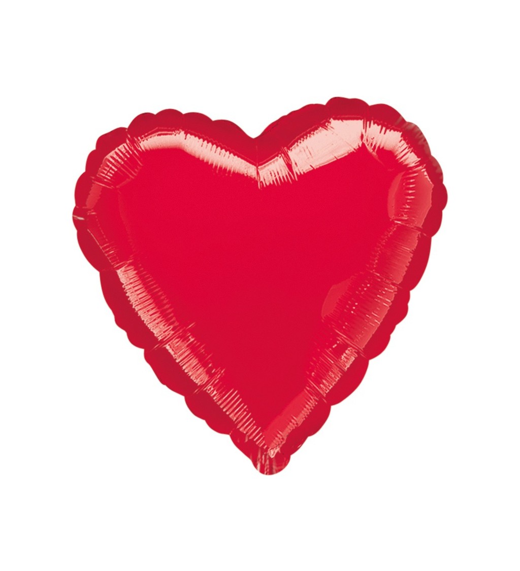 Fóliový balónek standard - Červené srdce