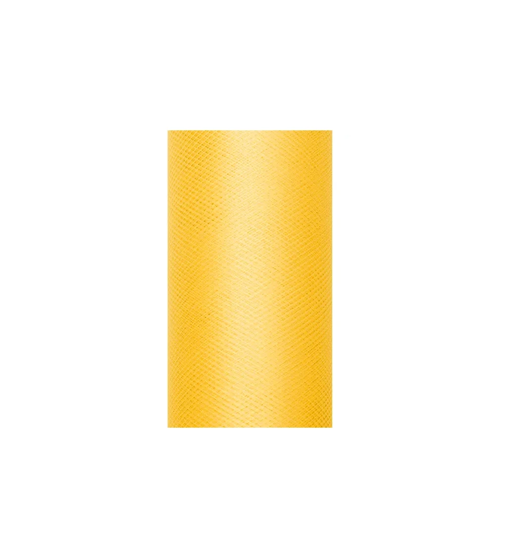 Žlutý dekorativní tyl II
