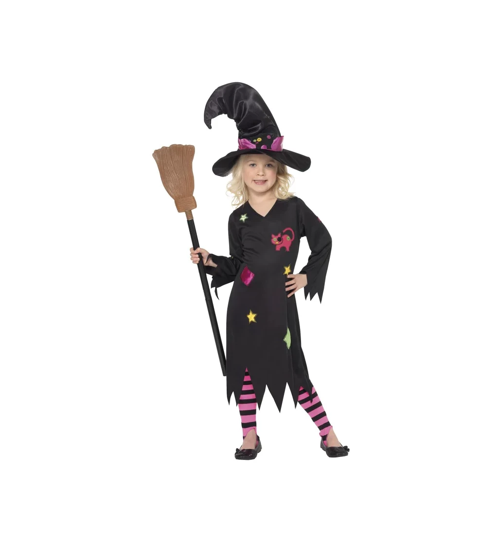 Maškarní kostým - dětský - Malá čarodějka