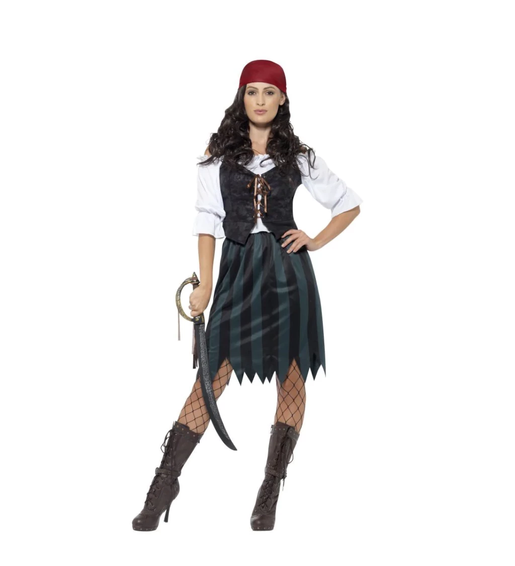Dámský kostým - Pirátka z lodi