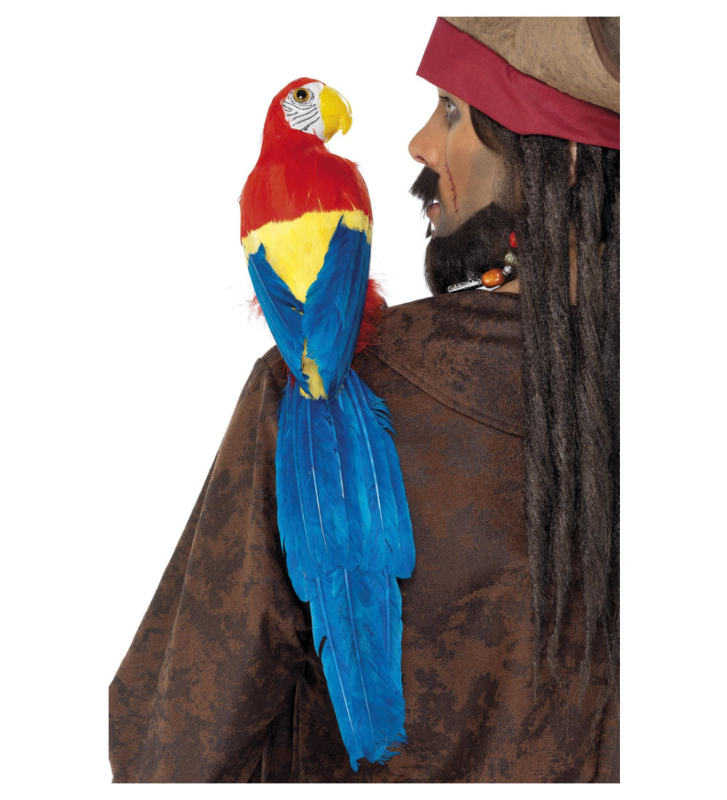 Dekorace papoušek s gumou