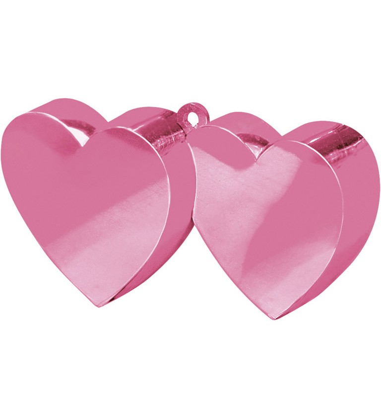 Závaží na balonky - Srdce Růžové