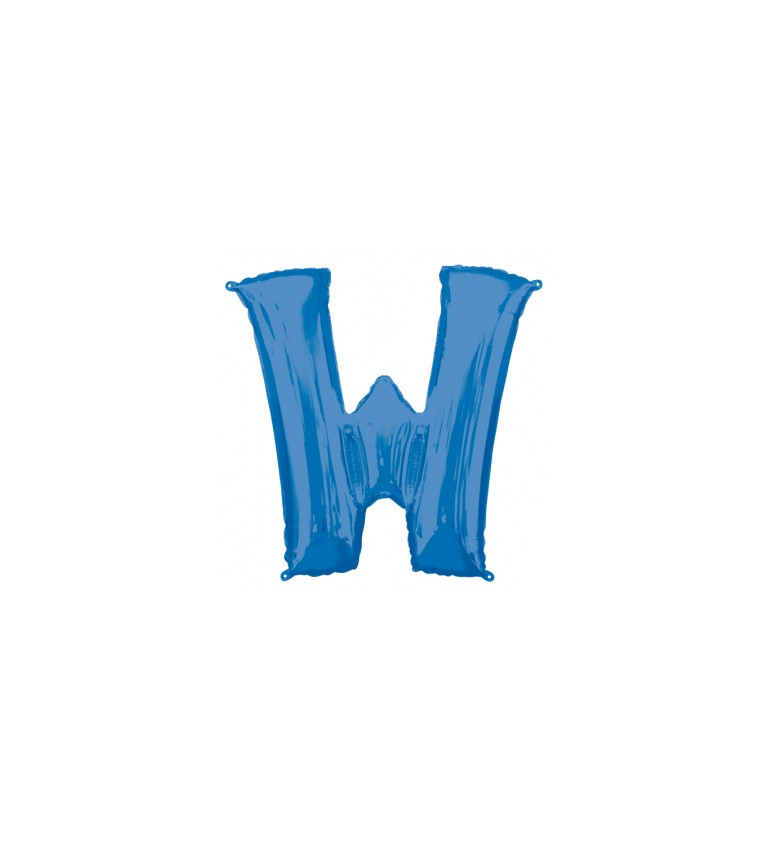 Nafukovací fóliový balónek modrý - W