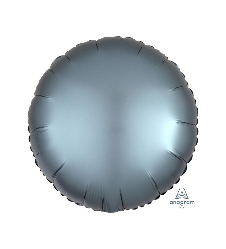 Balonek fóliový - Kolo Ocelově modré