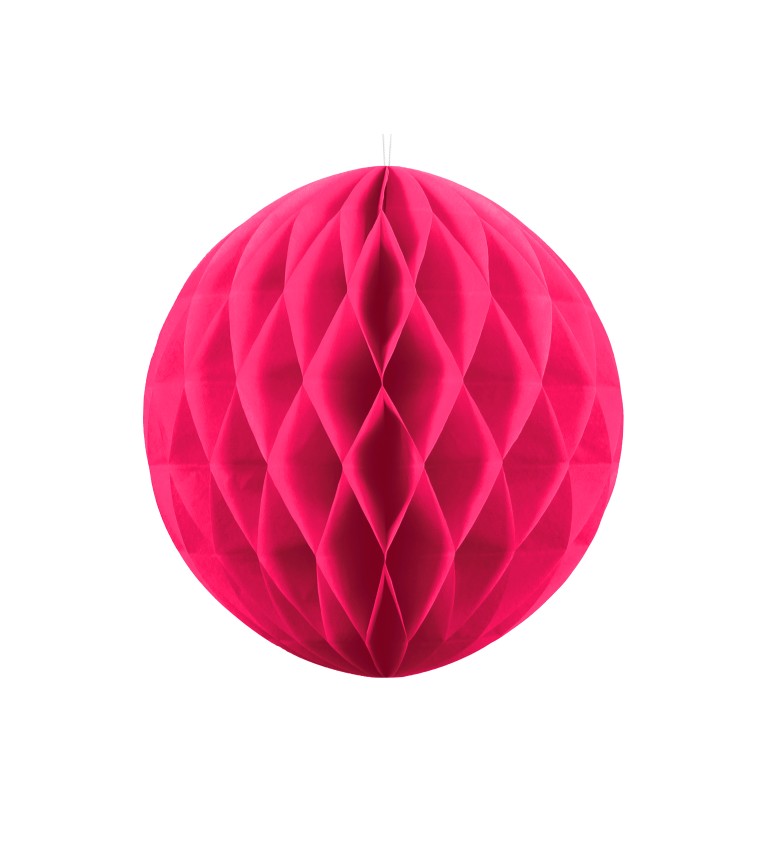 Papírová koule - růžová, 20 cm