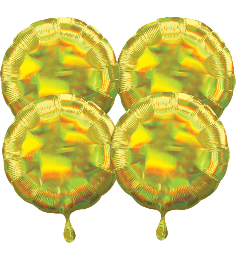 Fóliové balónky duhově žluté