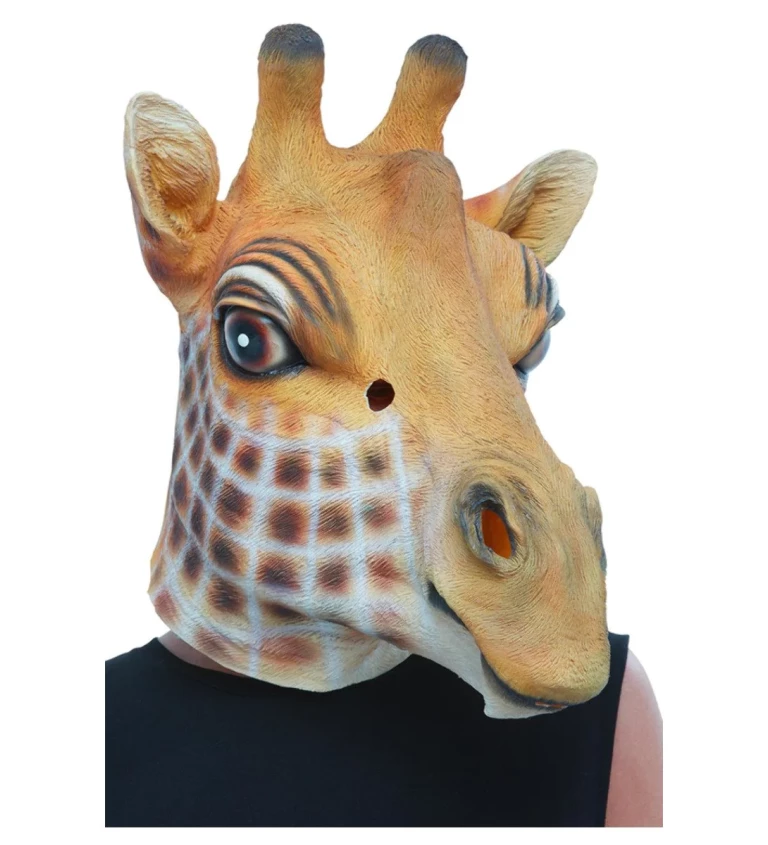 Latexová maska Žirafa