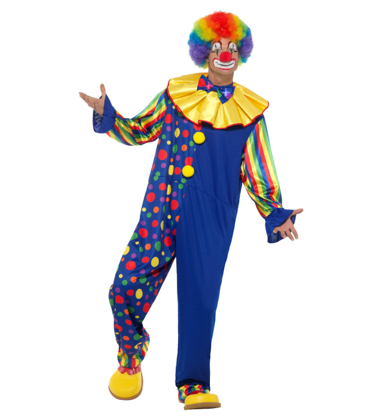 Kostým - Veselý klaun, modrý