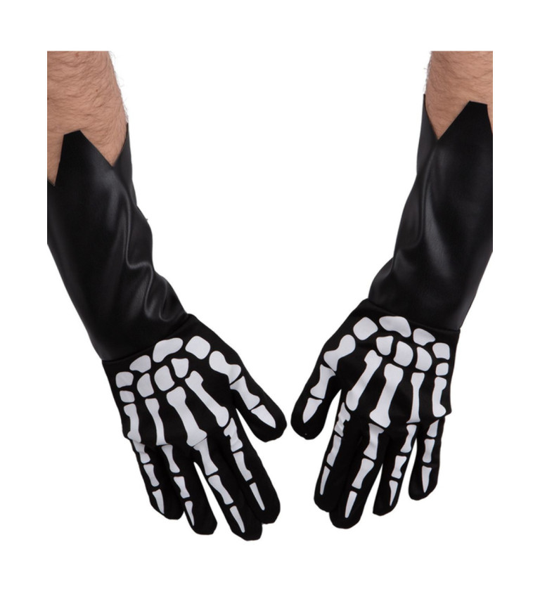 Kostlivec černé rukavice