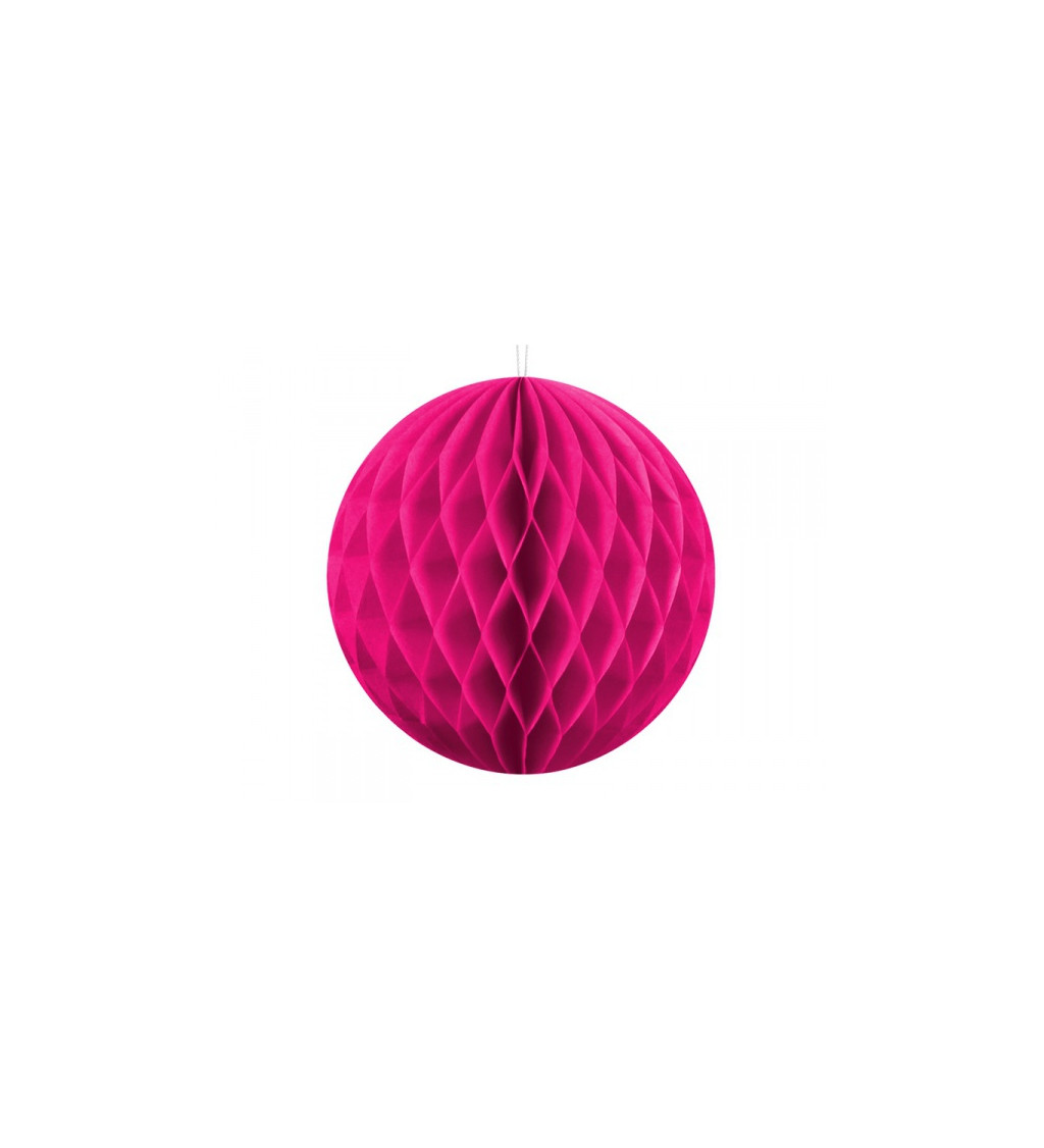 Papírová koule - růžová, 10cm