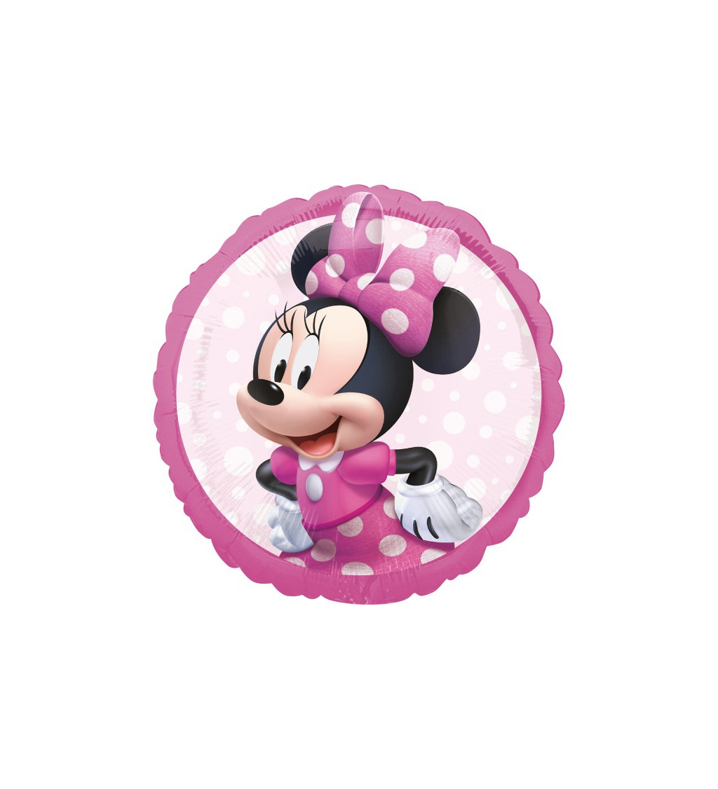 Fóliový balónek Minnie mouse v růžovém