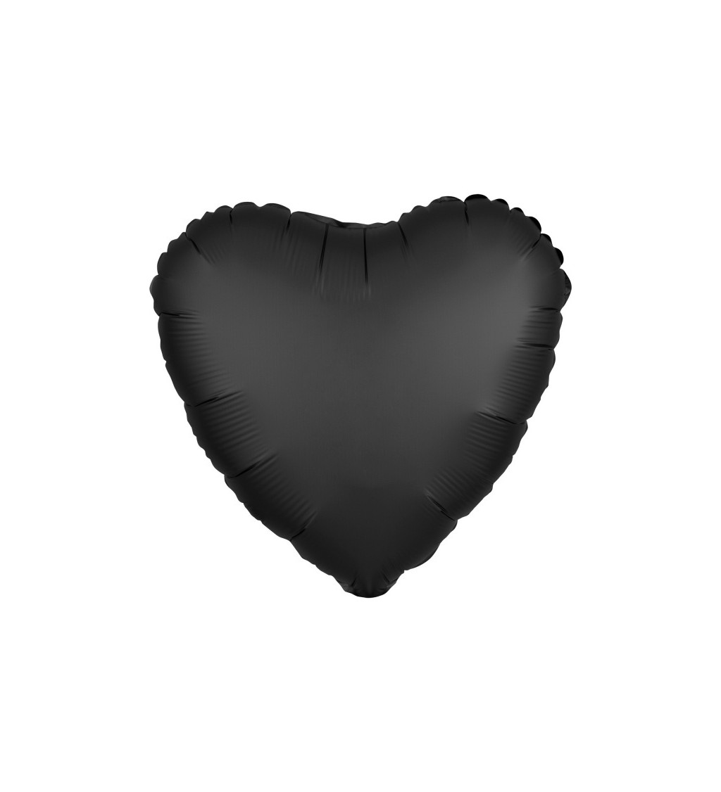 Balonek srdce - černý