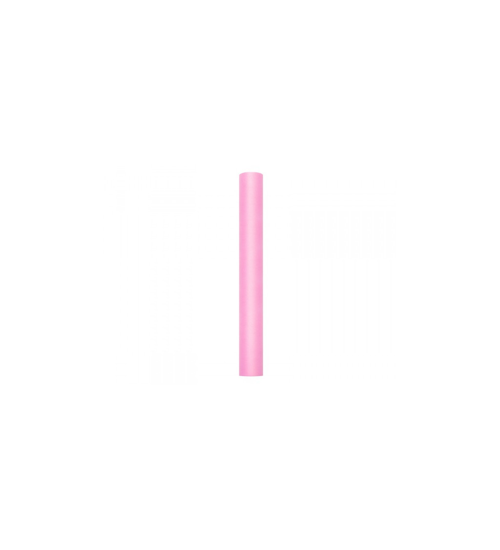 Dekorační tyl - světle ružový, 50 cm