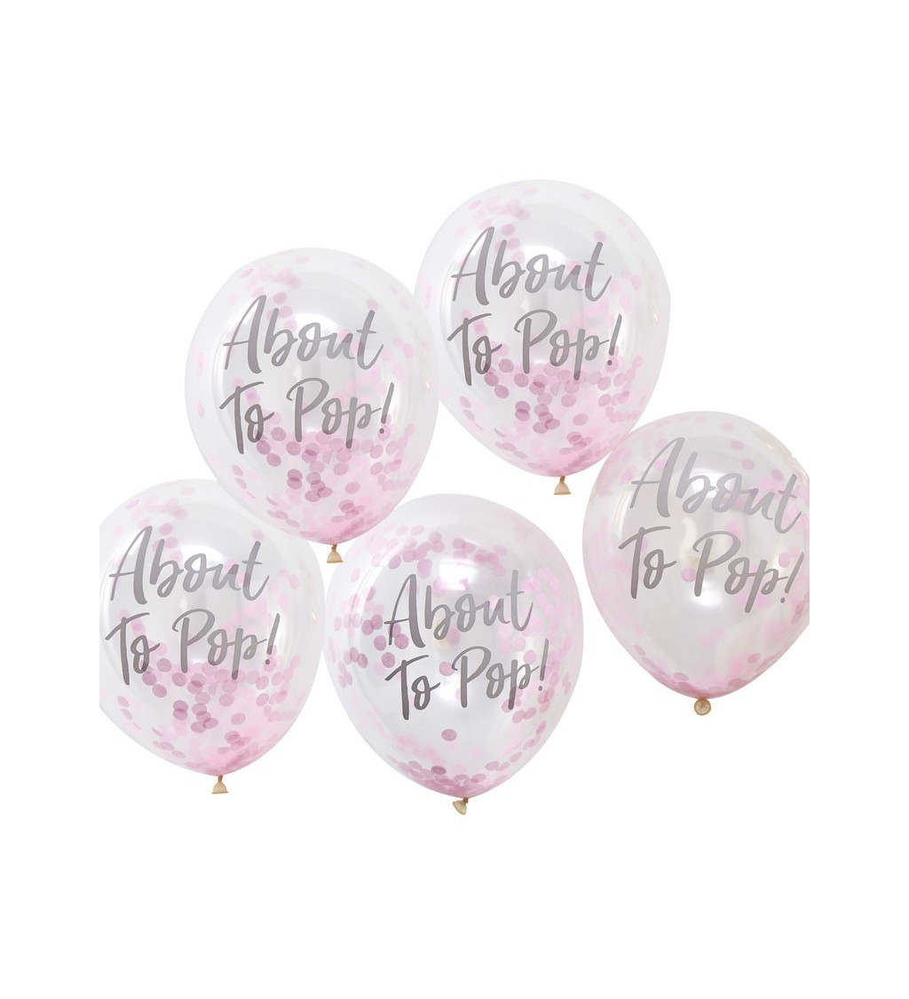 Balónky - Oh Baby - růžové