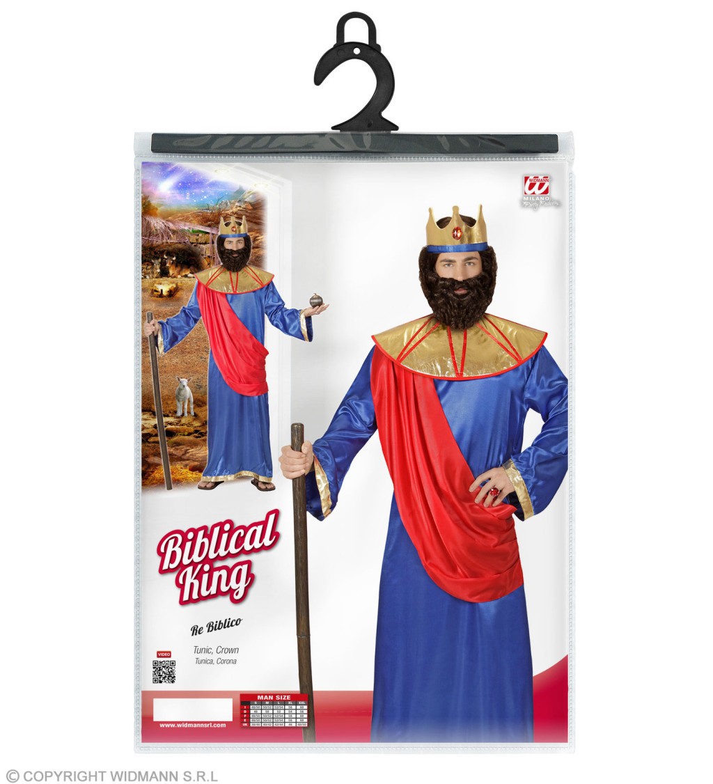 Kostým - Biblický král modrý