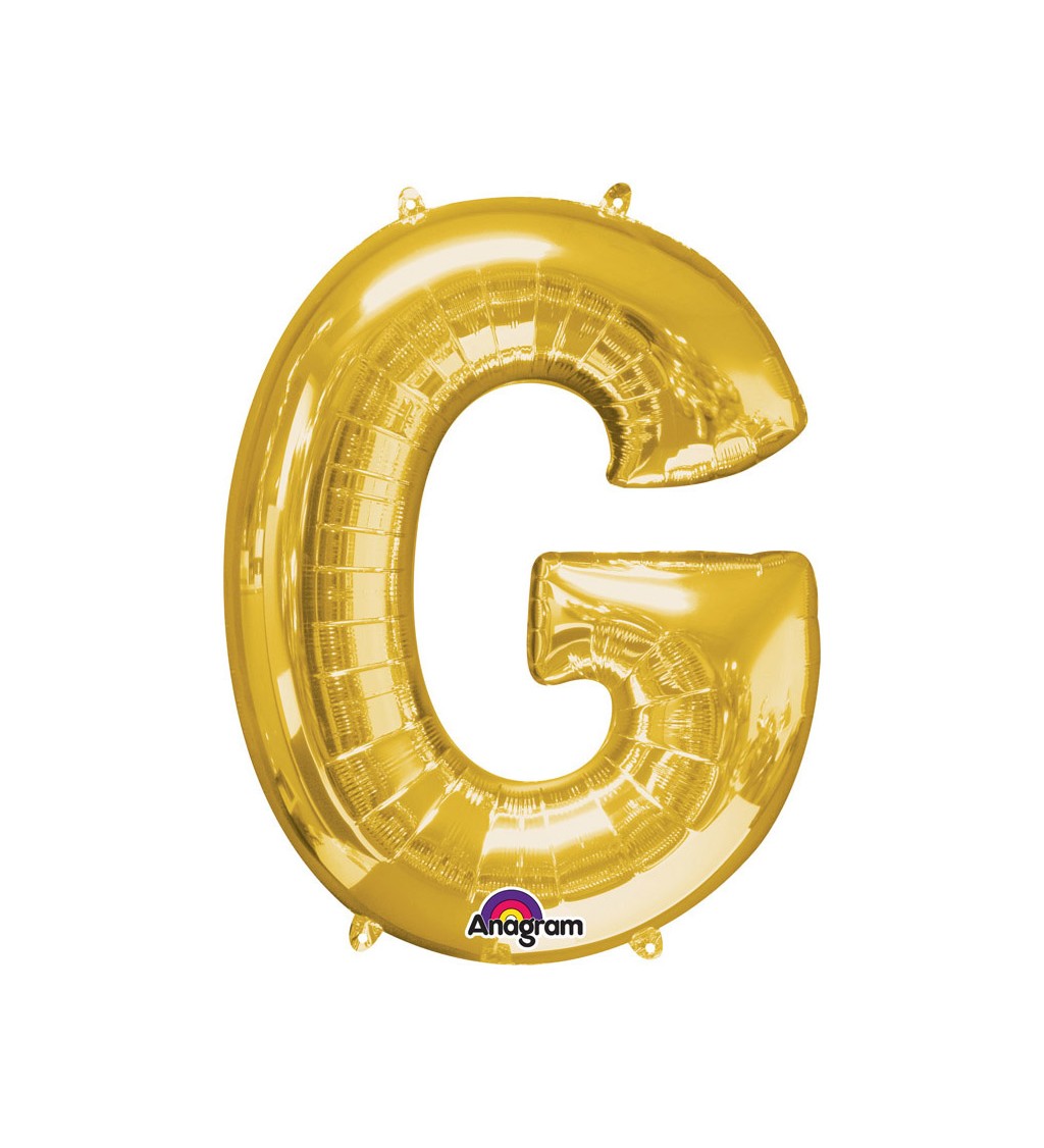 Nafukovací fóliový balónek zlatý - G