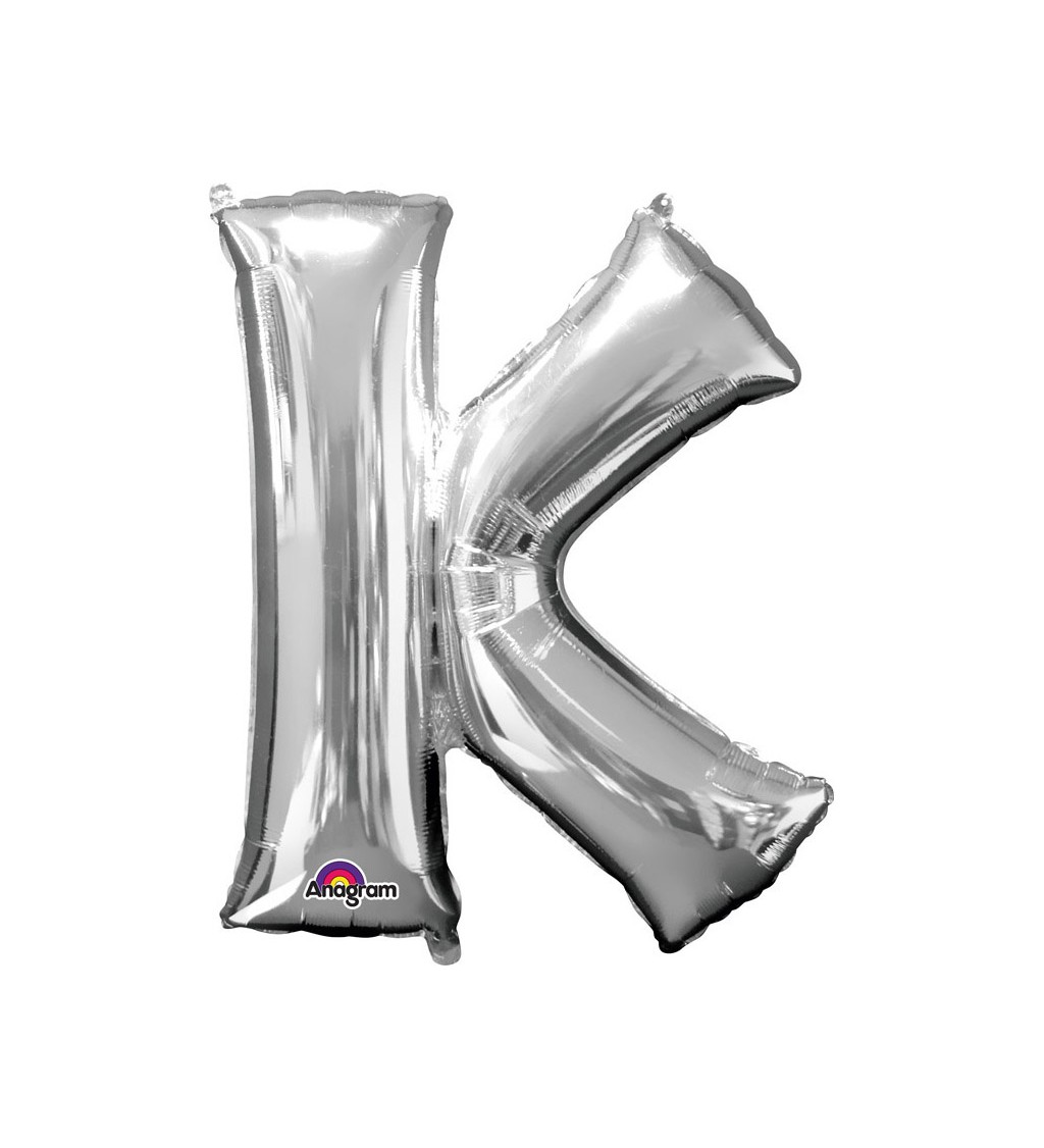 Nafukovací fóliový balónek stříbrný - K