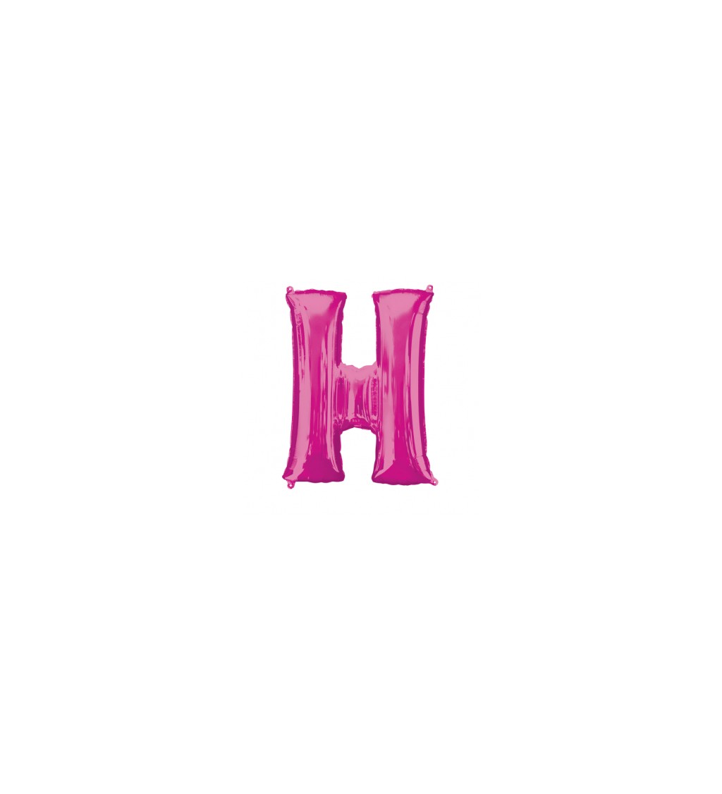 Nafukovací fóliový balónek růžový - H
