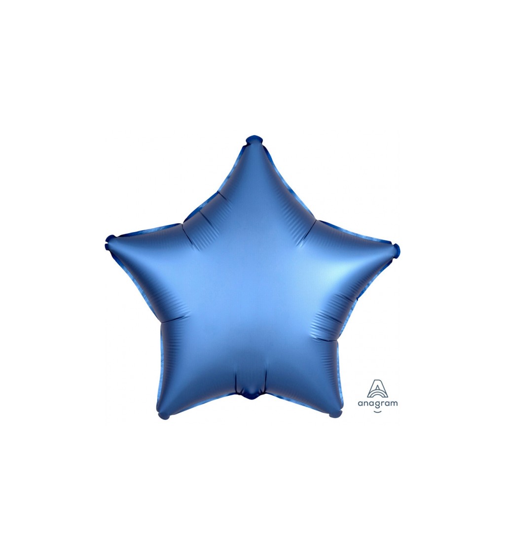 Balonek fóliový - Hvězda Modrá