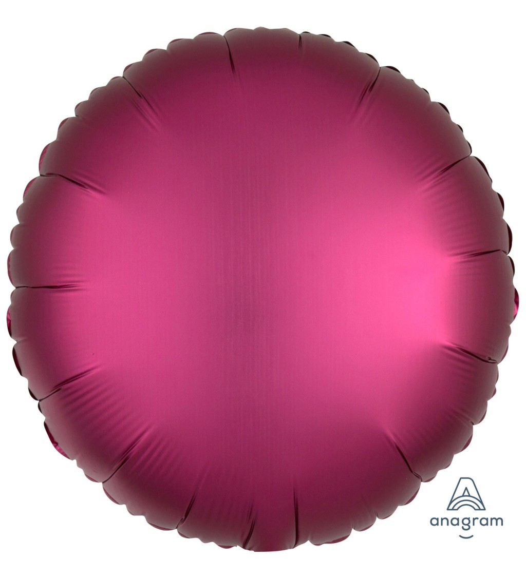 Balonek fóliový - Kolo Tmavě-růžové