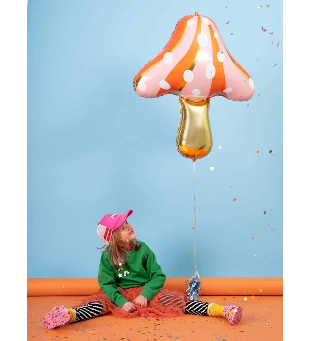 Fóliový balónek Růžová houbička