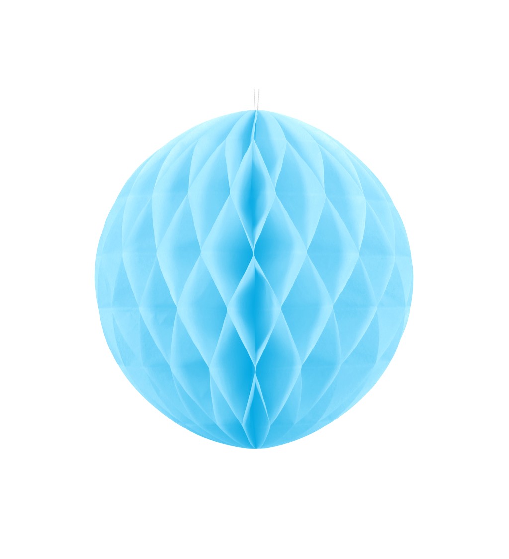 Papírová koule - světle modrá, 40 cm