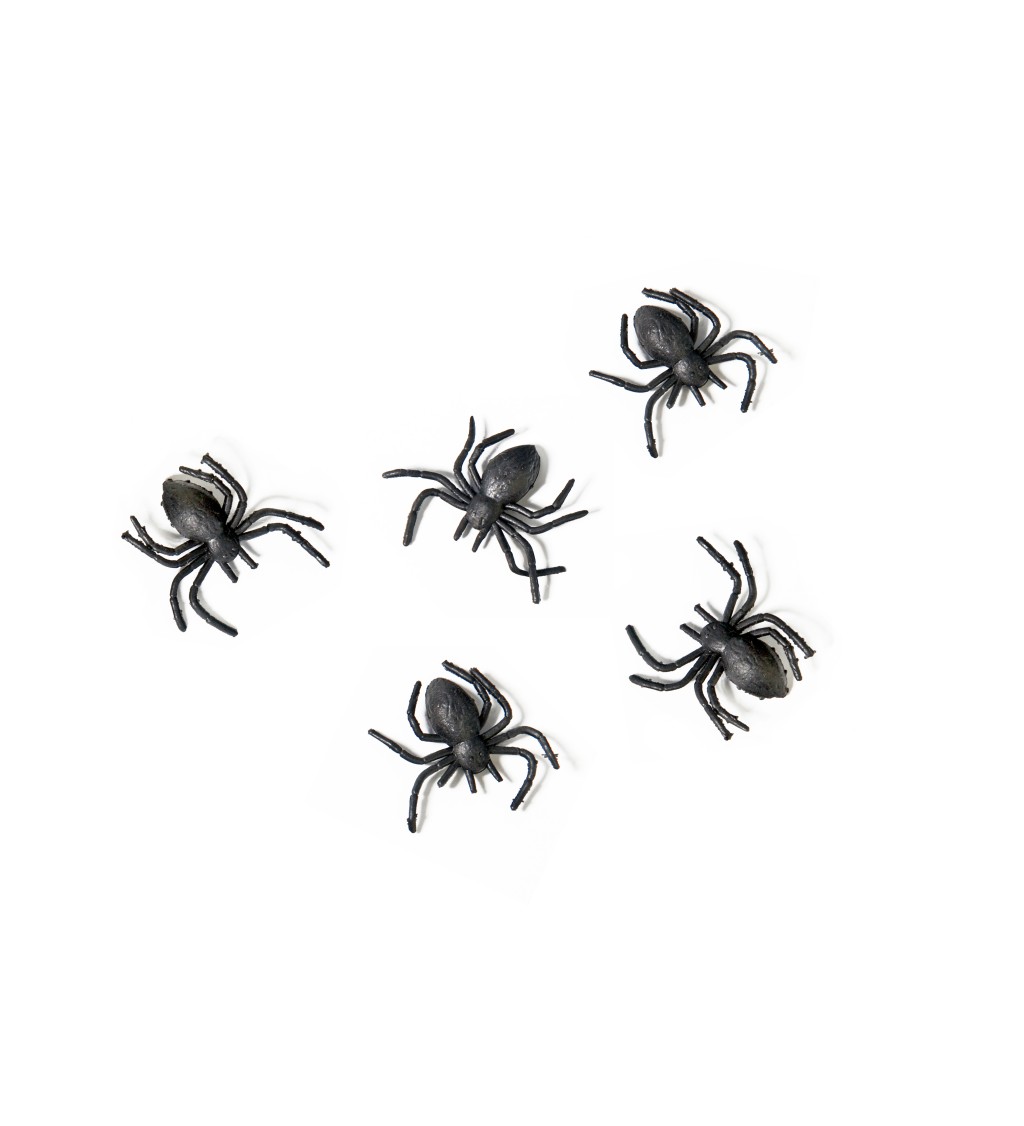 Dekorace pavouci - 10 ks