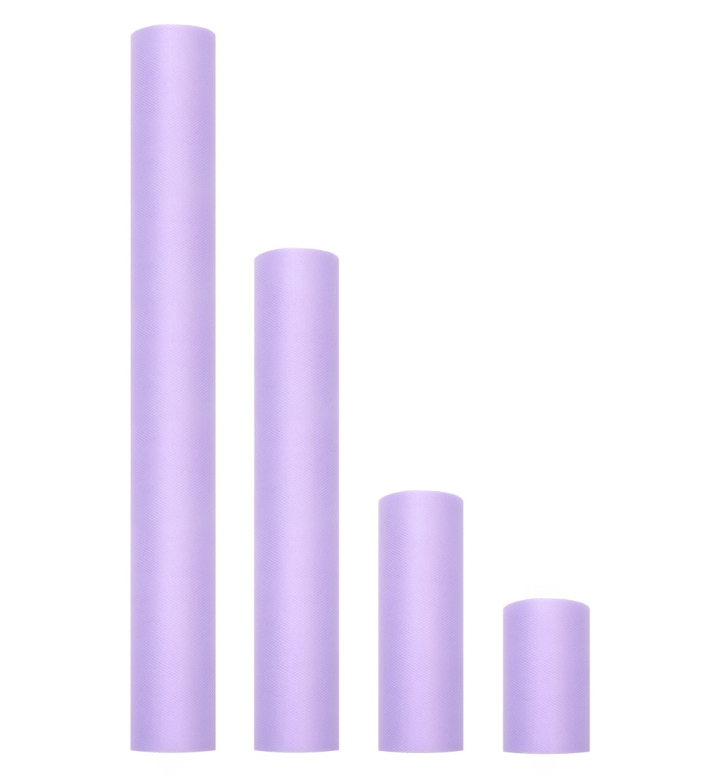 Dekorační tyl - lila, 15 cm