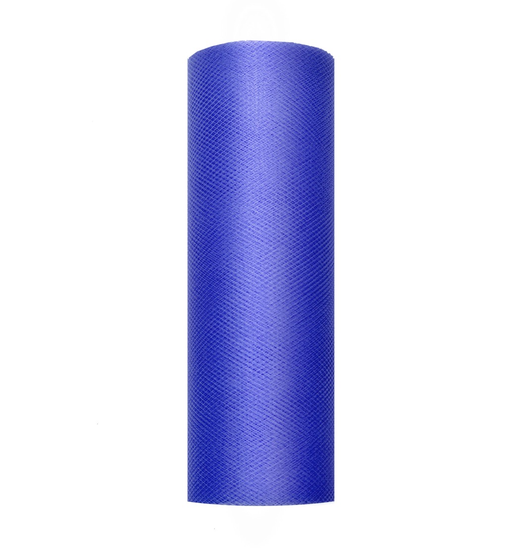 Dekorační tyl - tmavě modrý, 15 cm