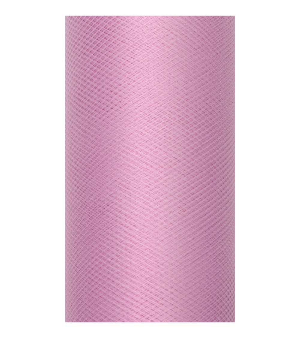 Dekorační tyl - pudrově růžový, 15 cm