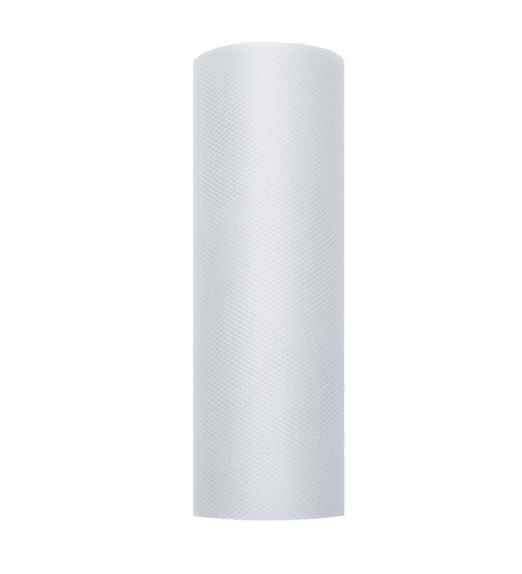 Dekorační tyl - svtěle šedý, 15 cm