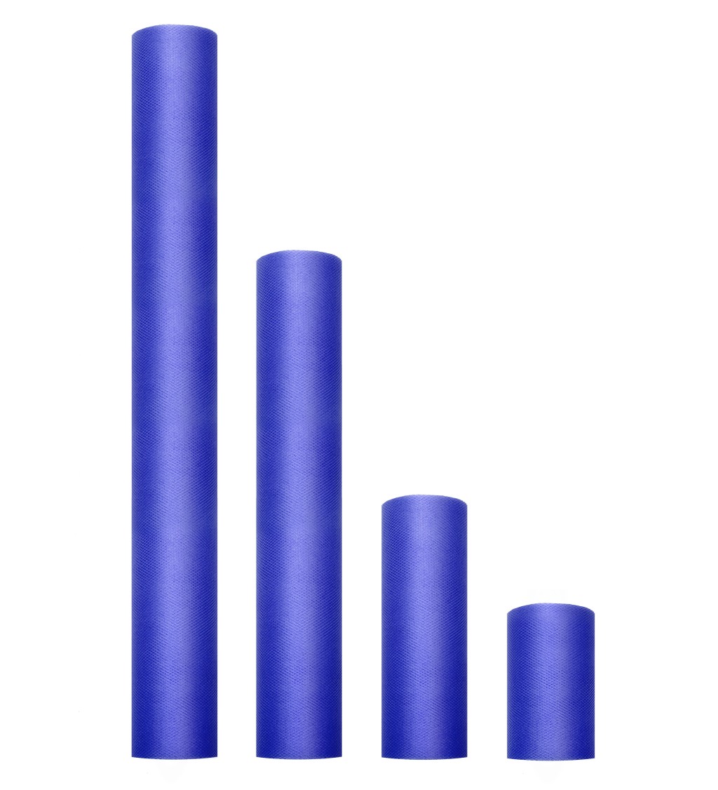 Dekorační tyl - tmavě modrý, 30 cm