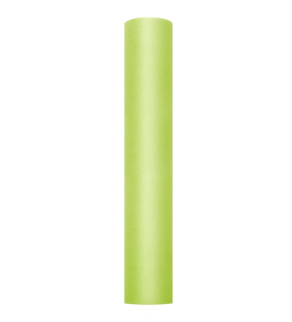 Dekorační tyl - světle zelený, 30 cm