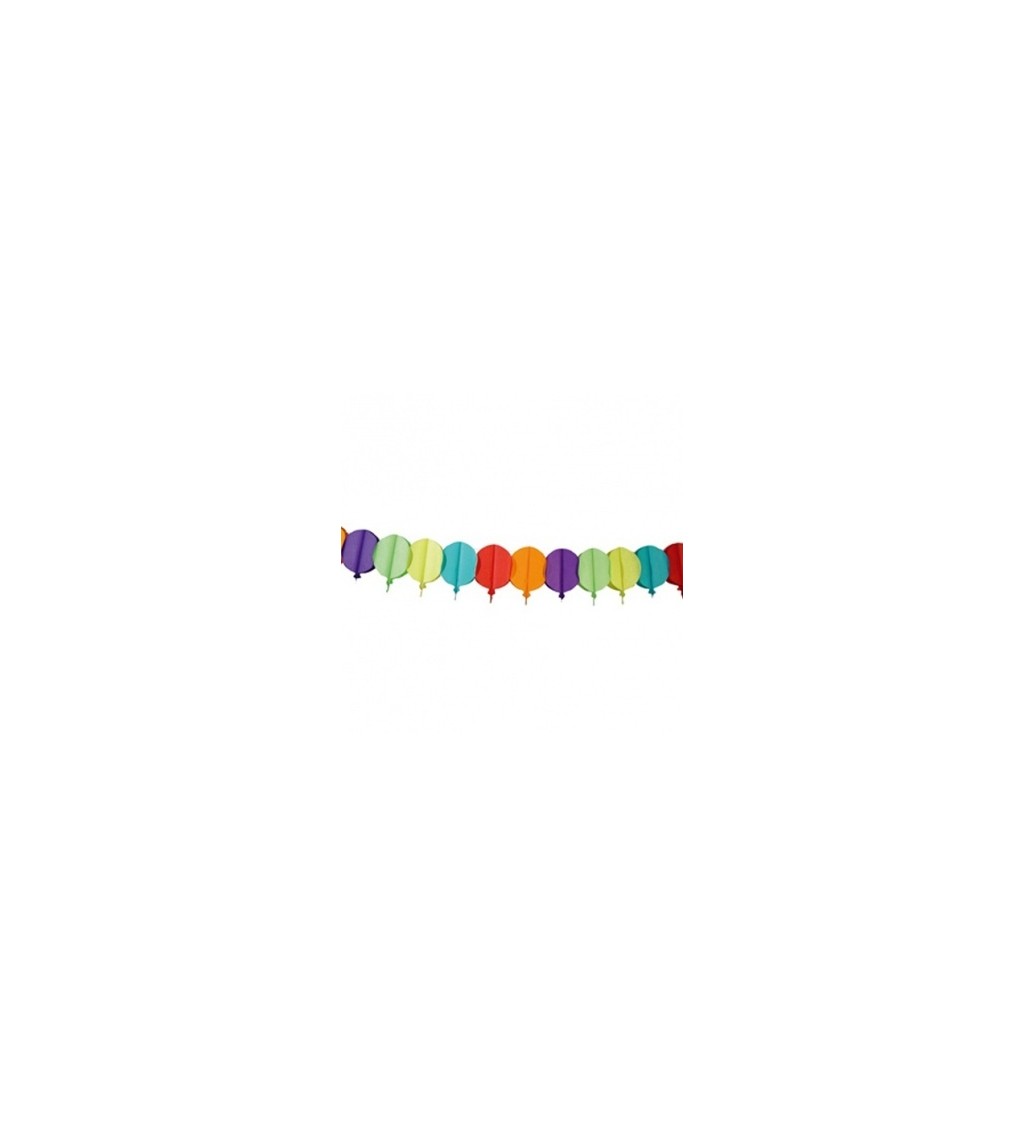 Girlanda balónky - barevná