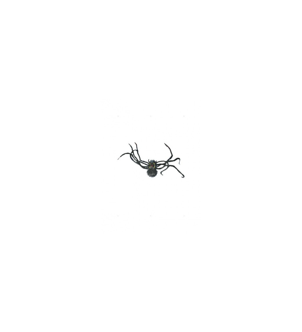 Dekorace gumový pavouk - černý