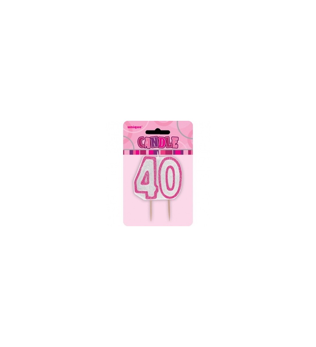 Dortová svíčka - číslo 40
