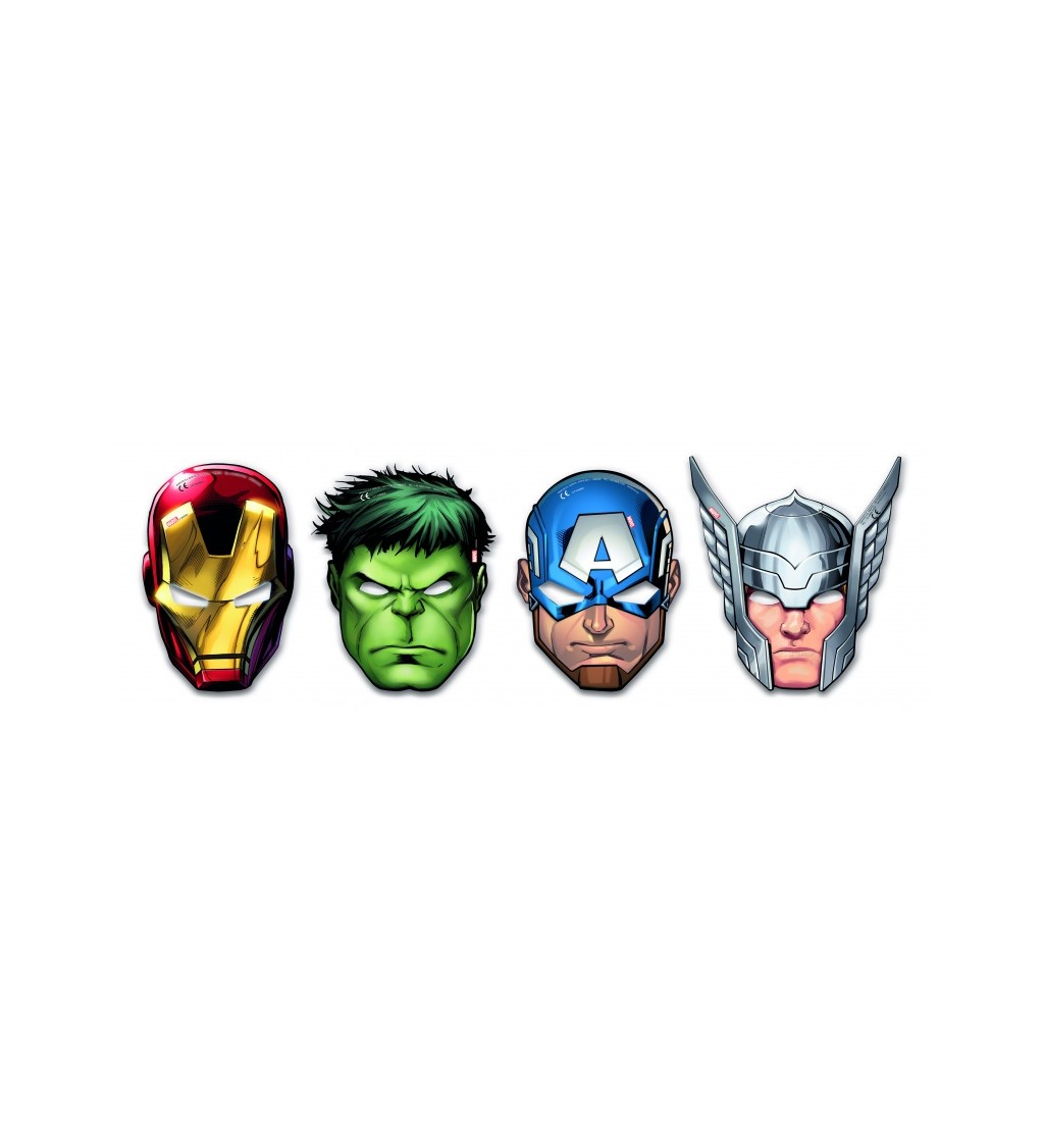Papírové masky - Avengers
