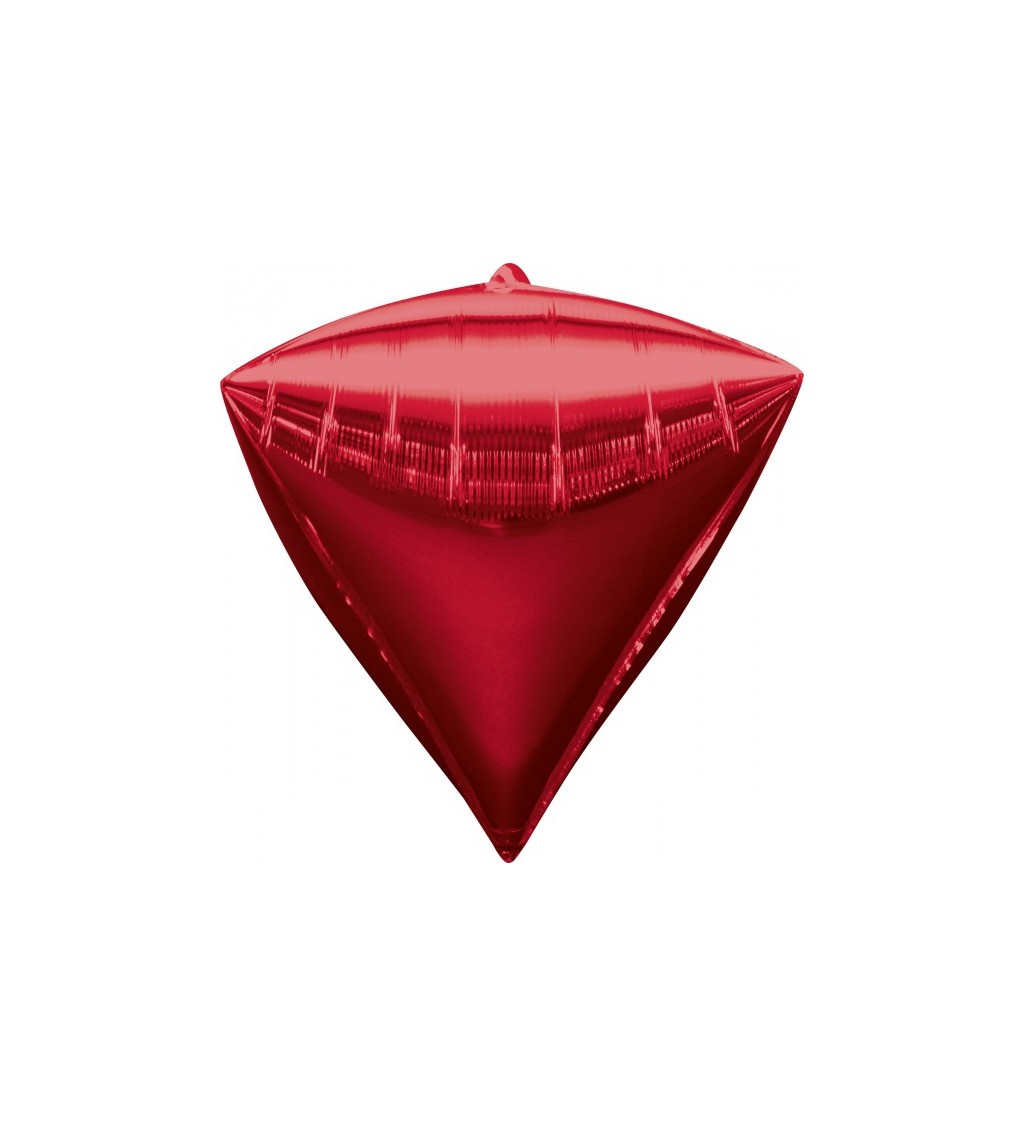 Balonek fóliový - Diamant Červený